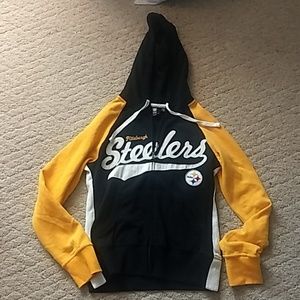 Steelers Zip Up Hooded Sweatshirt